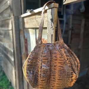 DVF Marisa Lizard Shoulder Bag